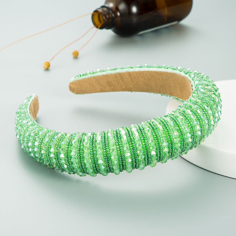 Hand-Woven Beaded Headband - Premium Hair Accessory