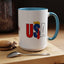 Taza de café con acento vibrante de EE. UU.