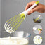 Rotating plastic egg beater multifunctional manual egg mixer easy to clean and dough baking tool - Korvel
