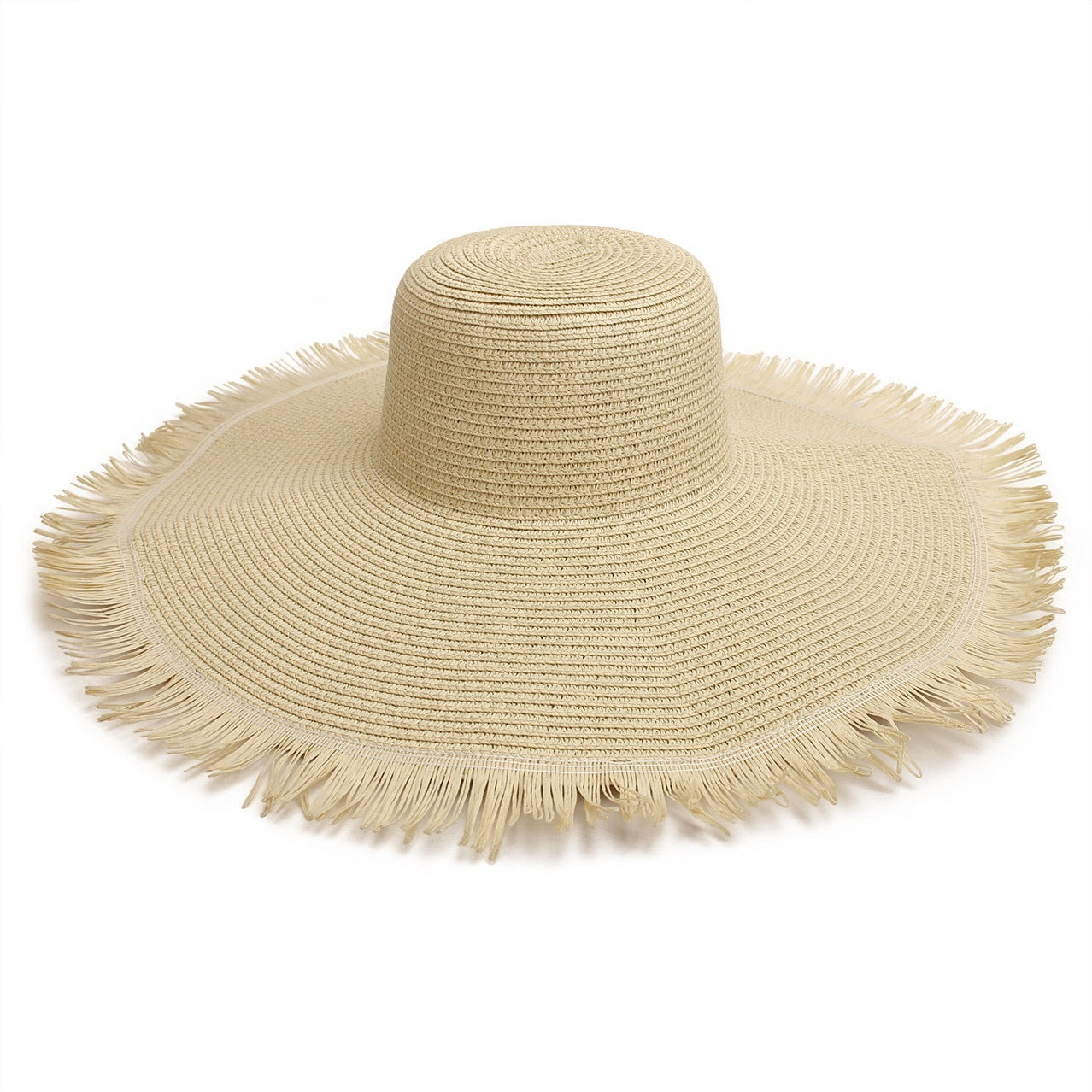 Big Brim Beach Sun Hat - Women's Woven Straw Hat