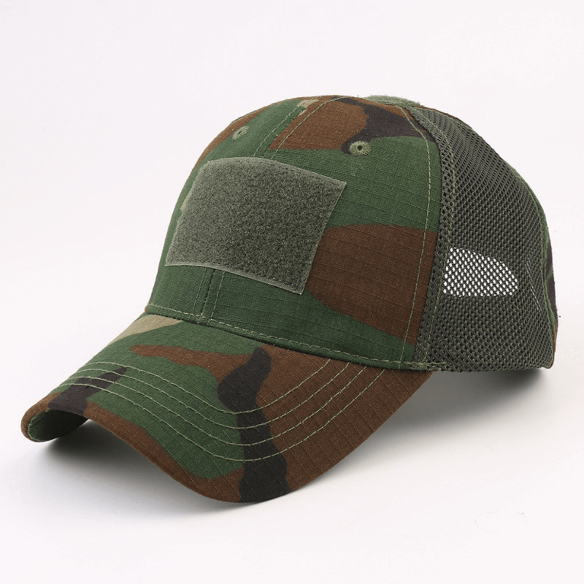 Casquette à patch de style tactique avec sangle réglable