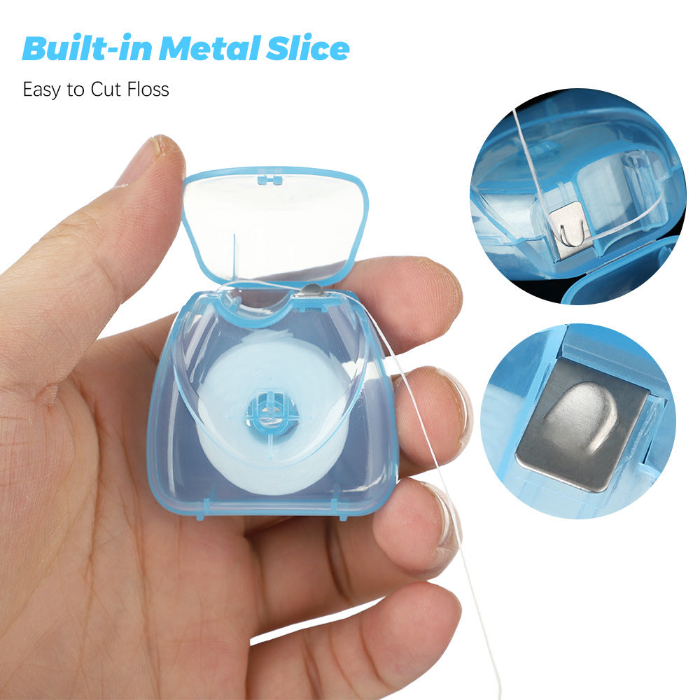 Hilo Dental con Sabor a Menta - 50m Palitos Desechables