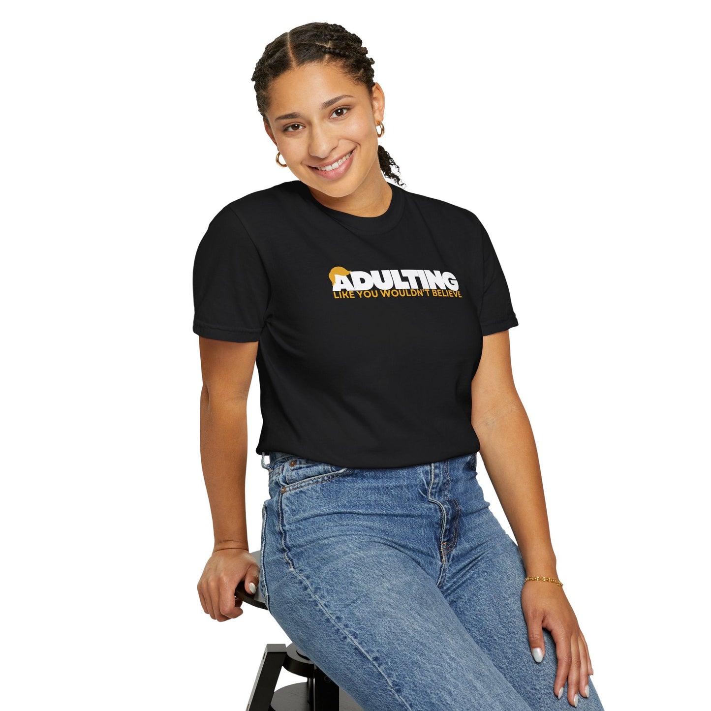 Adulting, como no lo creerías – Camiseta Unisex