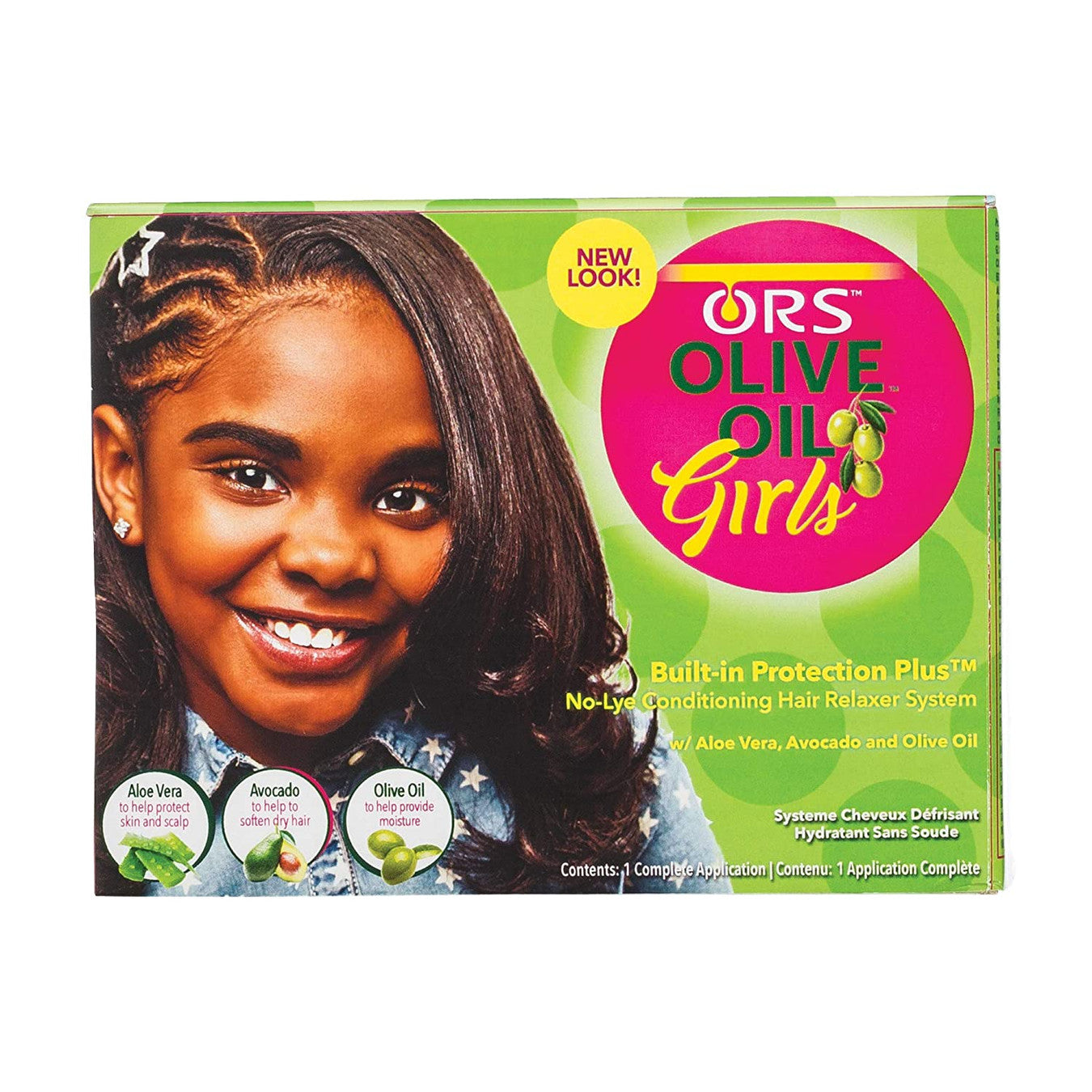 ORS Olive Oil Girls No-Lye Conditioning Hair Relaxer Kit