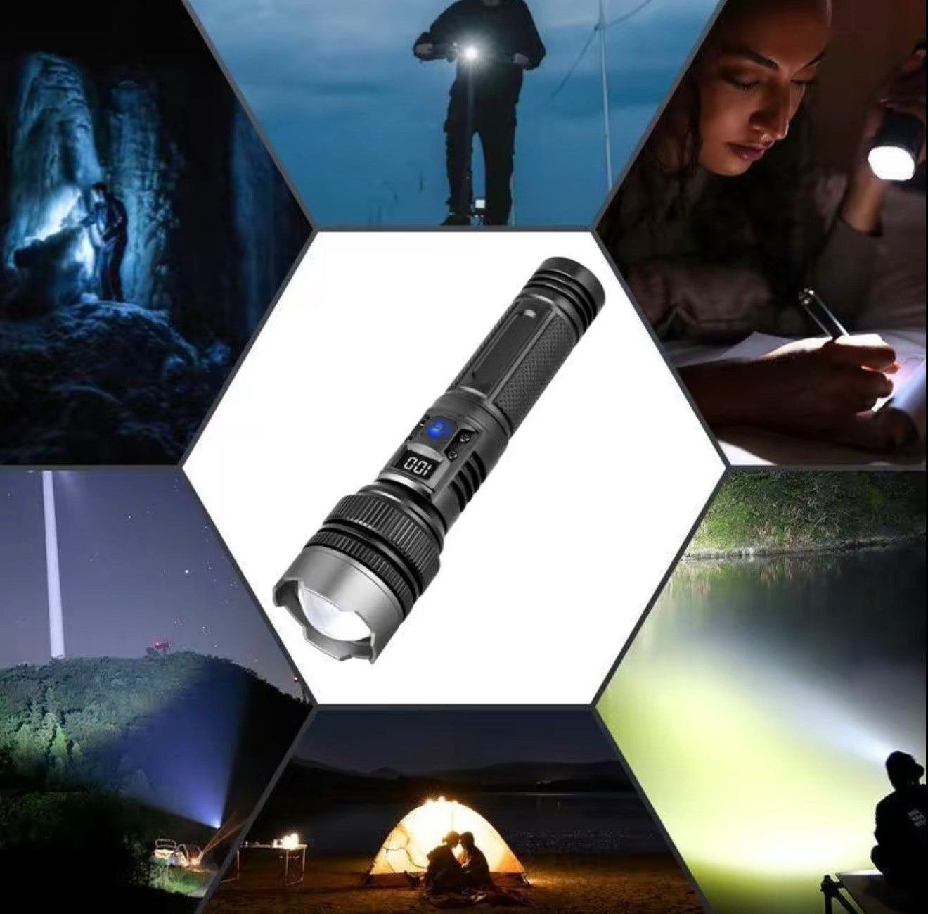 PowerBeam DuoLight: Versatile Handheld Flashlight & Power Bank