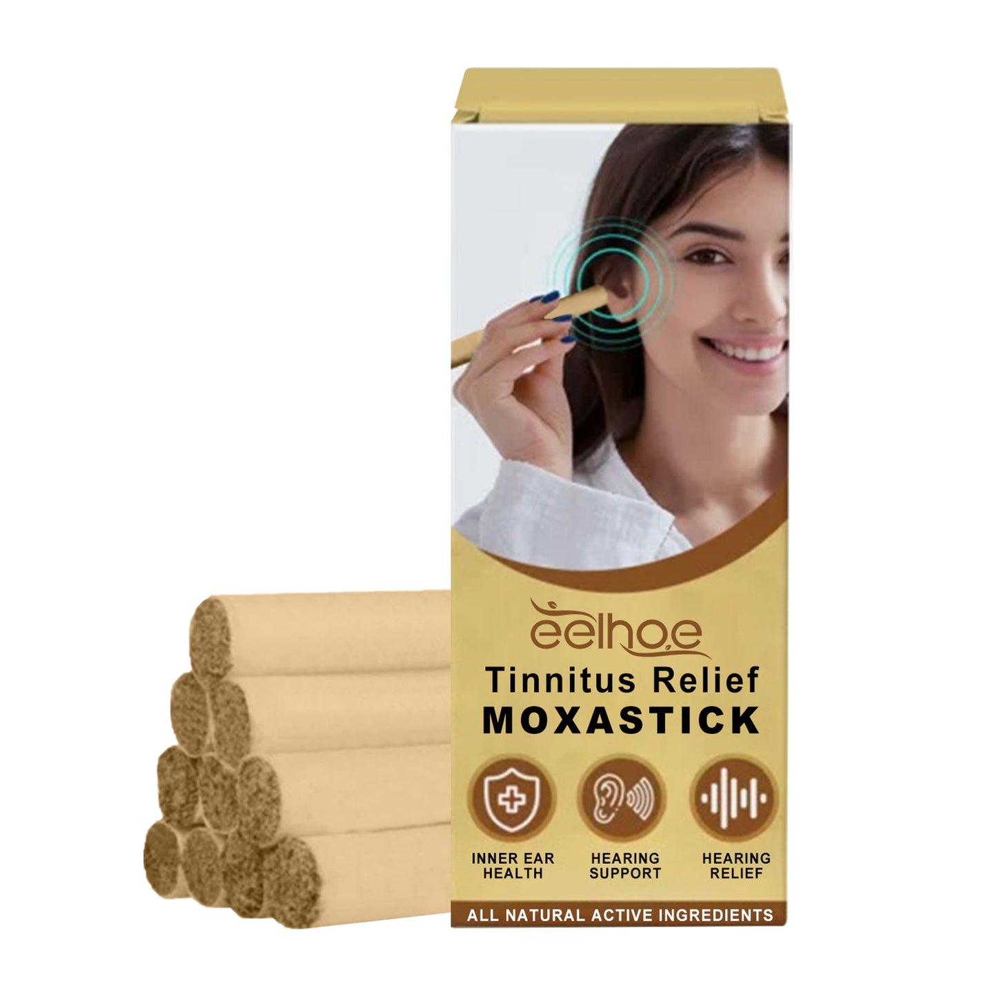 Tinnitus Relief Moxibustion Stick Tinnitus Handheld Constant Temperature Wormwood Stick To Soften And Clean The Itchy Ear Canal - Korvel