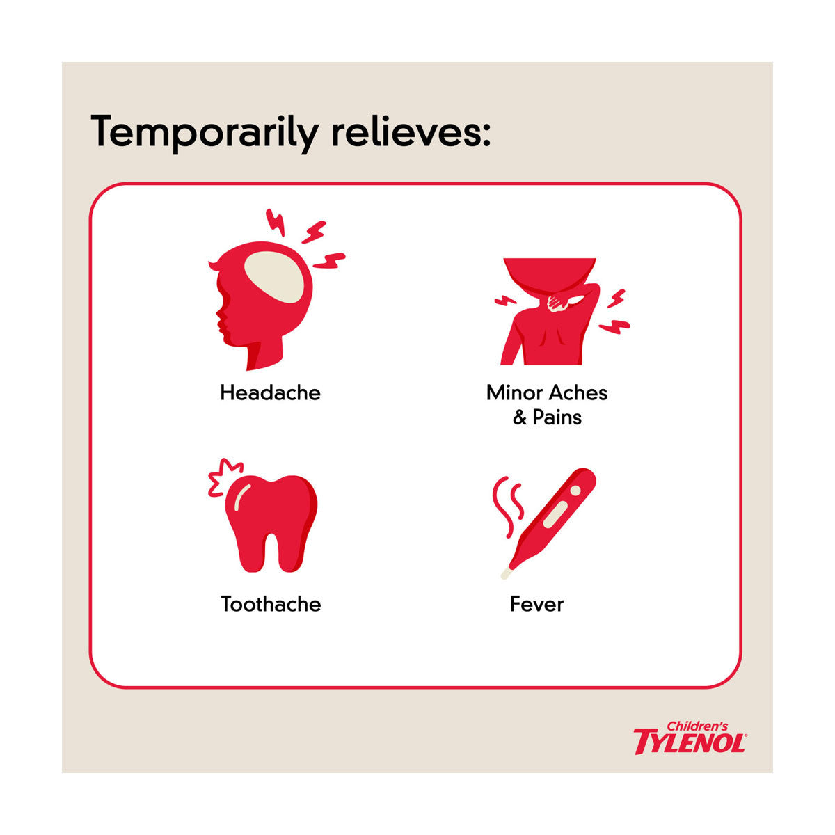 Suspensión Oral para Niños para Alivio del Dolor y Fiebre - Sabor Uva 4 Oz