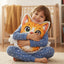 Coussin Chat Souriant - Décor Ludique pour Amoureux des Chats