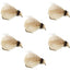 Bead Head LaFontaine Tan Deep Sparkle Caddis Pupa - Size 12 (6 Flies)