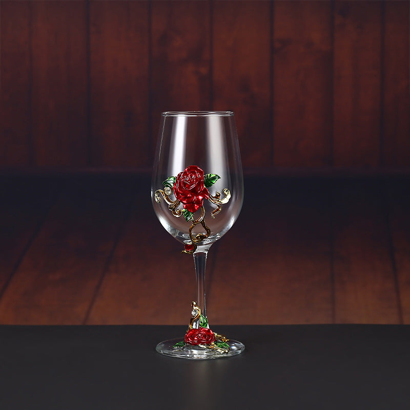 Household enamel crystal glass red wine glass goblet decanter - Korvel