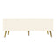 Modern Shoe Storage Bench with Hidden Storage and Upholstered Cushions for Bedside, Living Room and Entryway ((Antique White) - Korvel