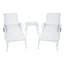 Aluminium Cast lounge chair 1pcs white - Korvel