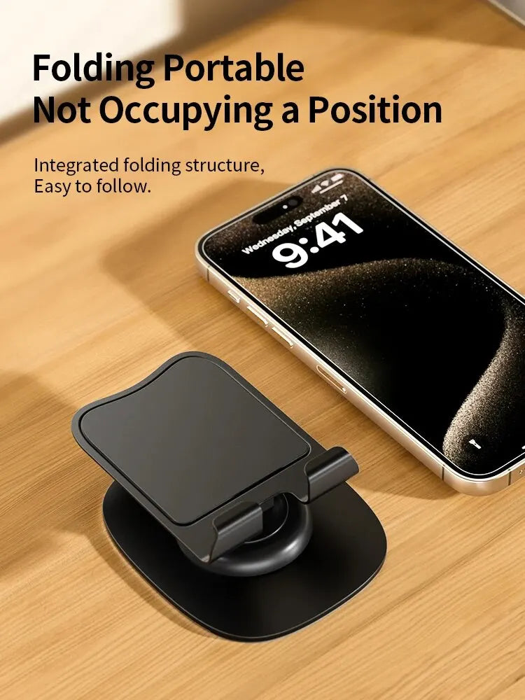 Multi-Function Folding Lift Mobile Phone Stand - 360° Rotating