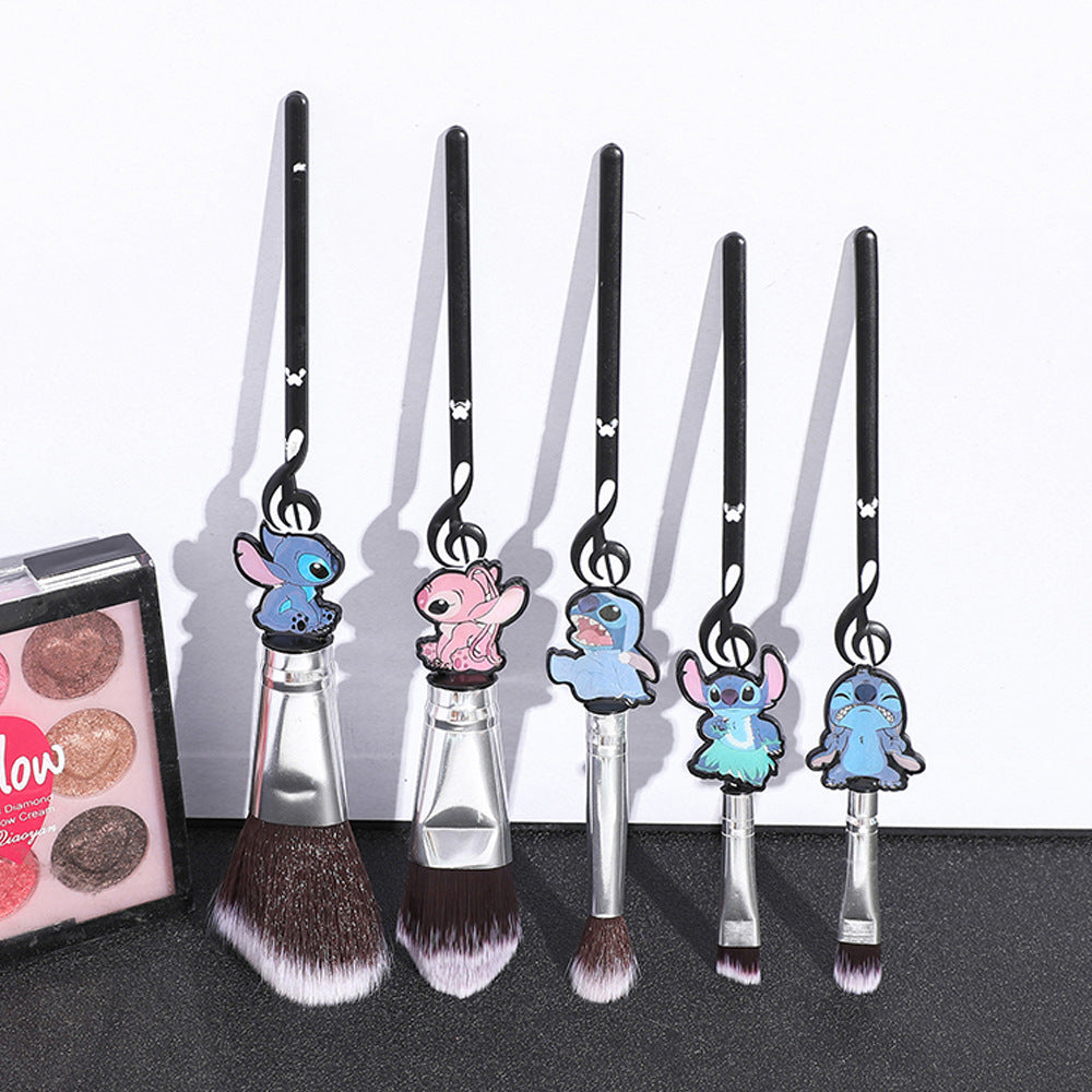 Conjunto de Pinceles de Maquillaje Cute Stitch - Regalo en Forma de Muñeca