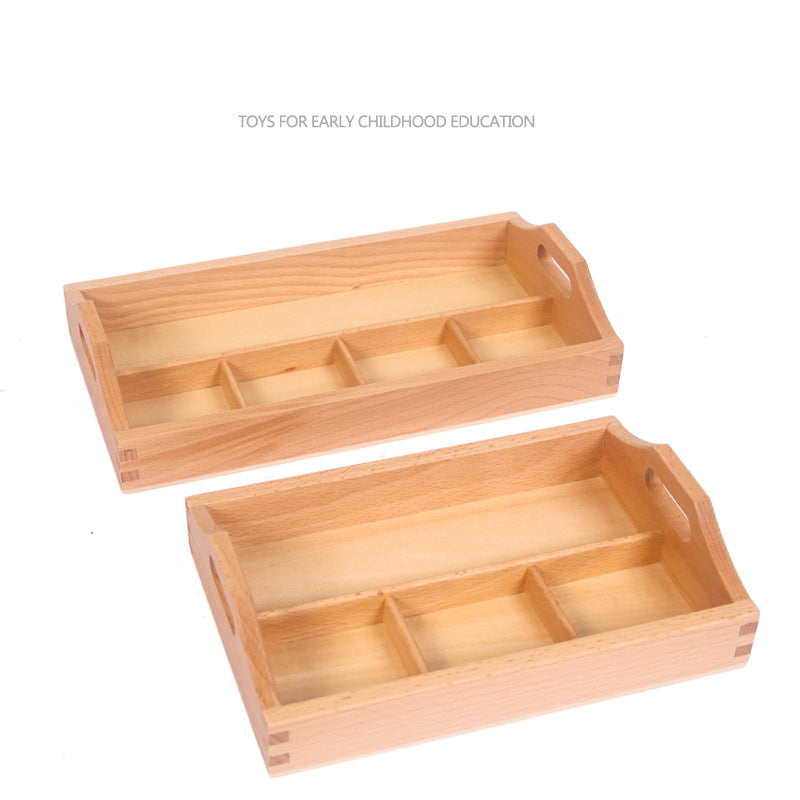 Montessori Daily Life Teaching Aids Children's Three-Grid Classification Plate Kindergarten Auxiliary Teaching Materials Classification Plate - Korvel