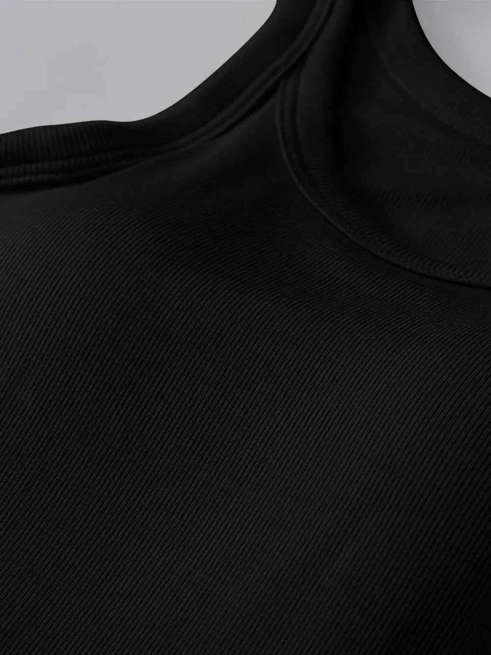Camiseta Premium de Cuello Redondo con Soporte de Sujetador Integrado