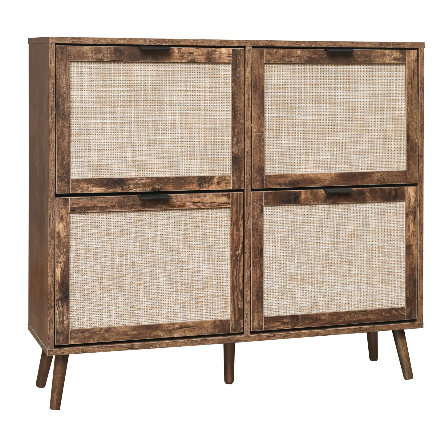 4-Door Freestanding Modern Shoe Rack for Entryway