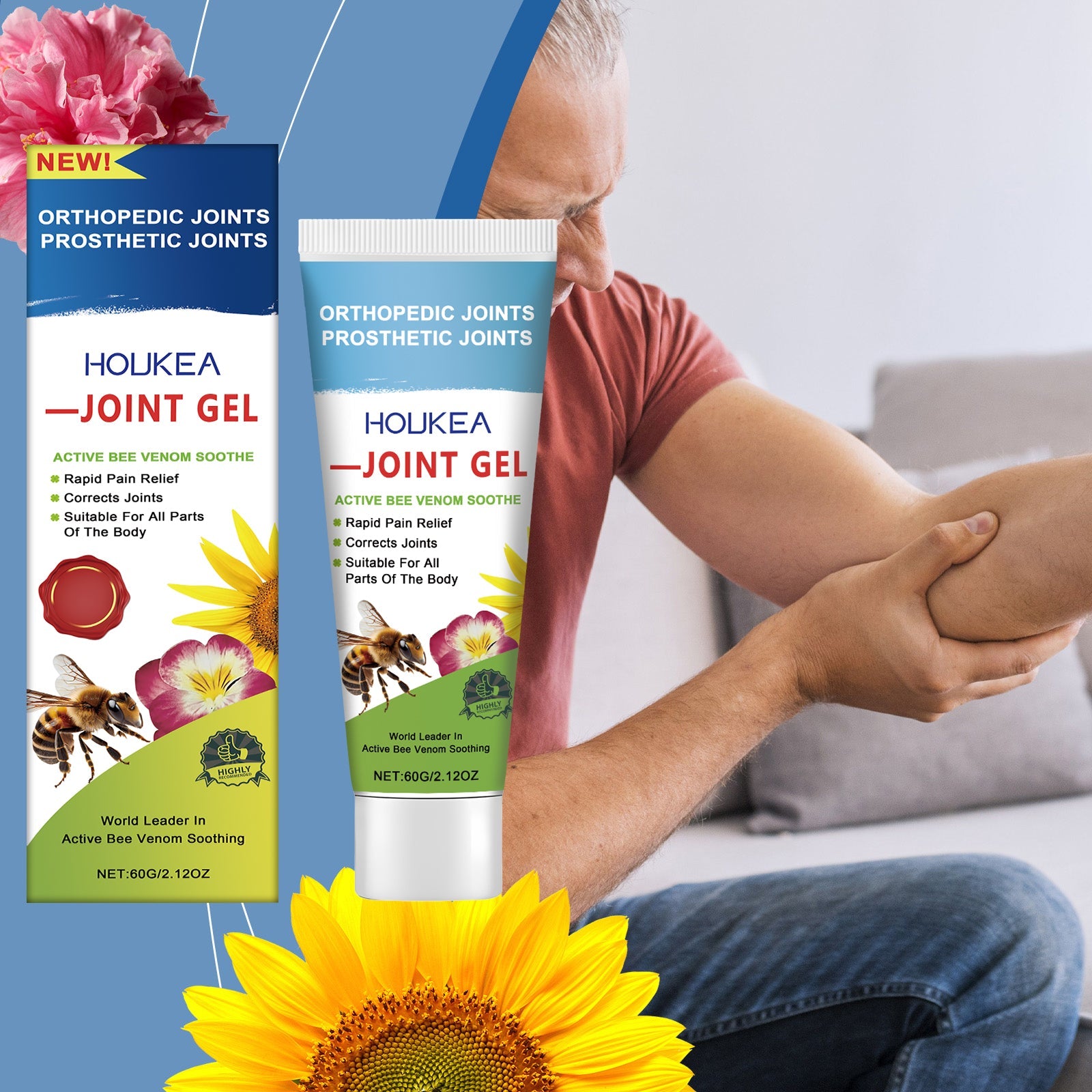 Bee Venom Joint Care Cream Body Joint Massage Gently Moisturizes Knees And Wrists Joint Care Cream - Korvel