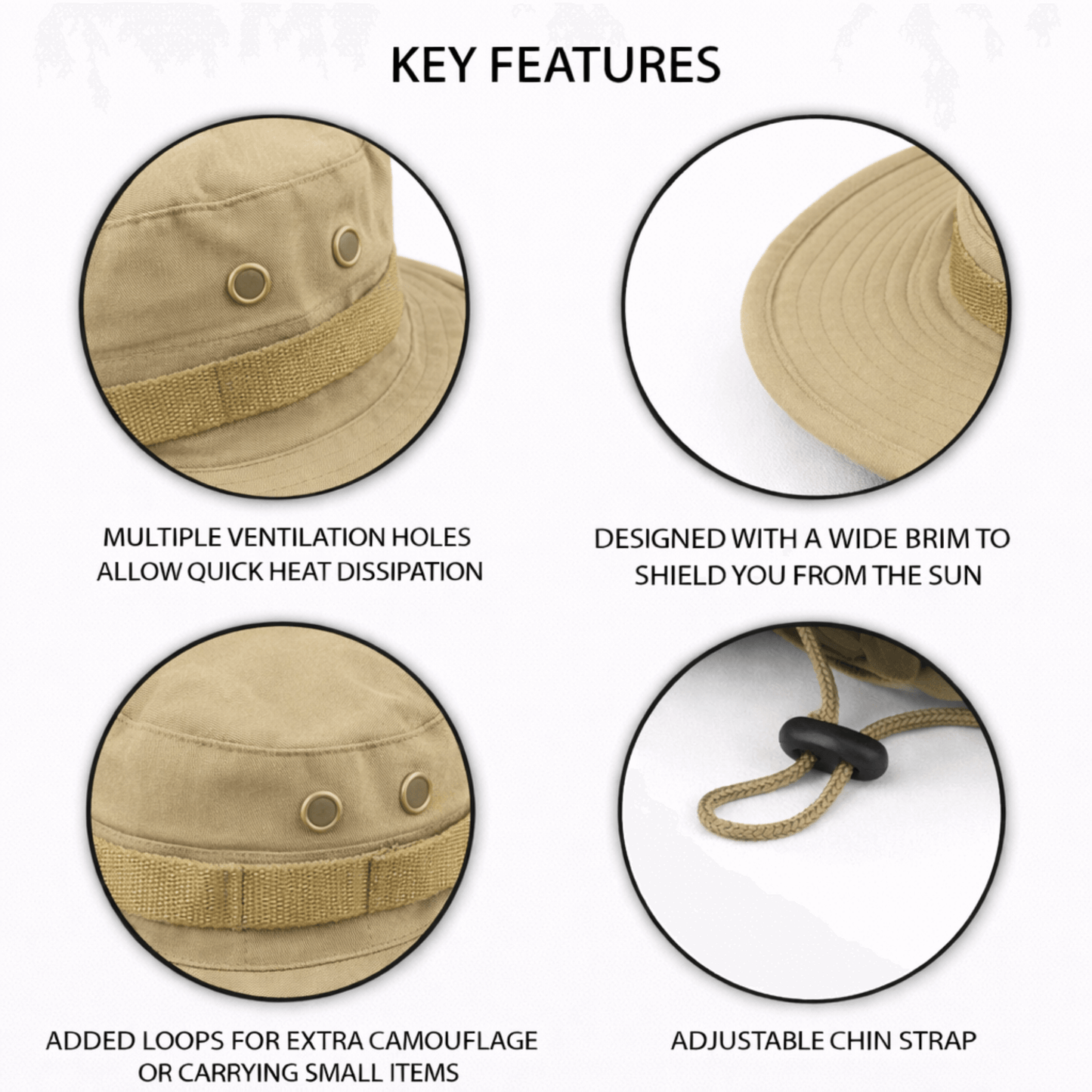 Chapeau de pêche tactique à large bord XGear