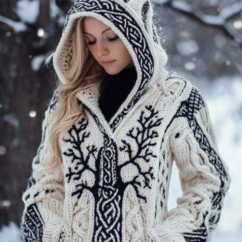 Women's Premium Anti-Pilling Knitted Cardigan - Loose Fit, Round Neckline