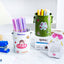 Cylindrical wrought iron pen holder DIY creative desktop storage bucket multifunctional stationery pen holder - Korvel
