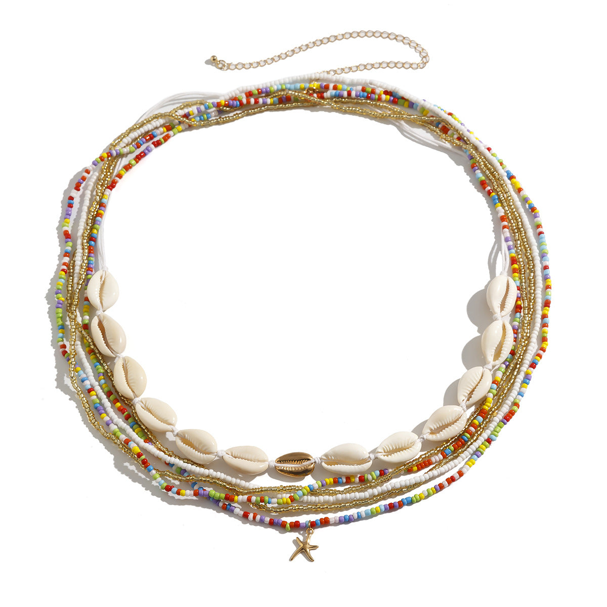 Mermaid Princess Shell Beads Waist Chain Beach Ocean Wind Waist Chain Starfish Body Chain - Korvel