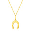 14K Yellow Gold Horseshoe Necklace