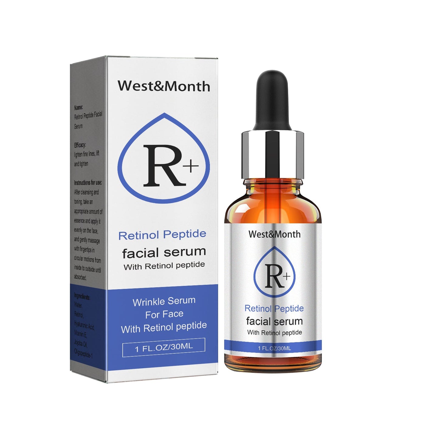 Retinol Face Serum, Lighten Fine Lines, Moisturize Tender, White, Firming And Anti-Wrinkle Beauty Solution - Korvel