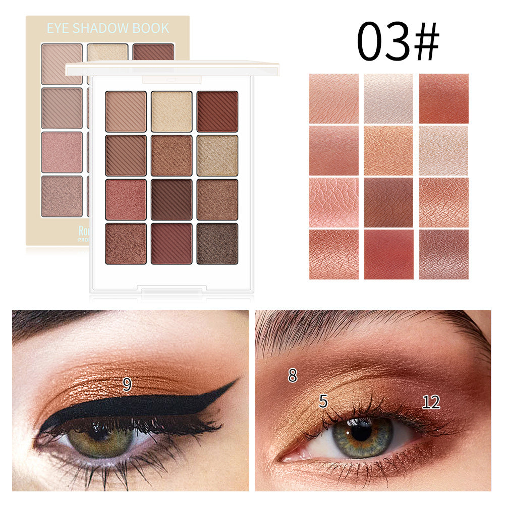 Romantic Beauty 12-Color Eye Shadow Palette