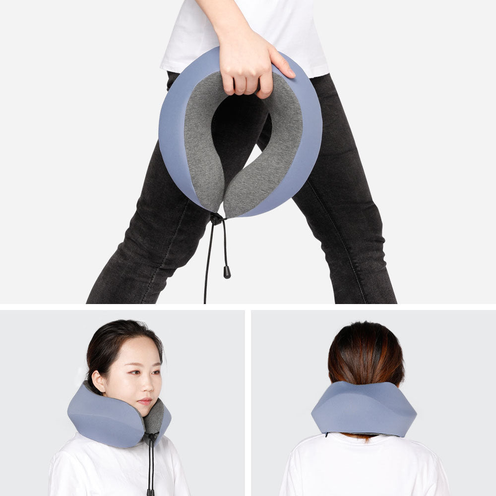 Memory Foam Travel Neck Pillow for Comfort on the Go