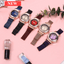 Luxury Gradient Dial Women's Watch with Milan Strap