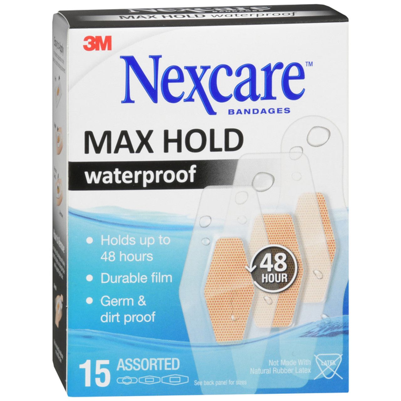 Nexcare Max Hold Waterproof Bandages - 15ct
