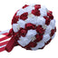 WifeLai-A Ramos De Novia Burgundy Artificial Flower Bridesmaid Wedding Bouquet - Korvel