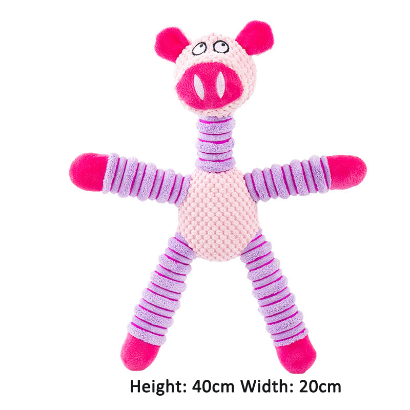 Large Letter Toy Elephant Bear Pig Animal Sound Toys for Pets - Korvel