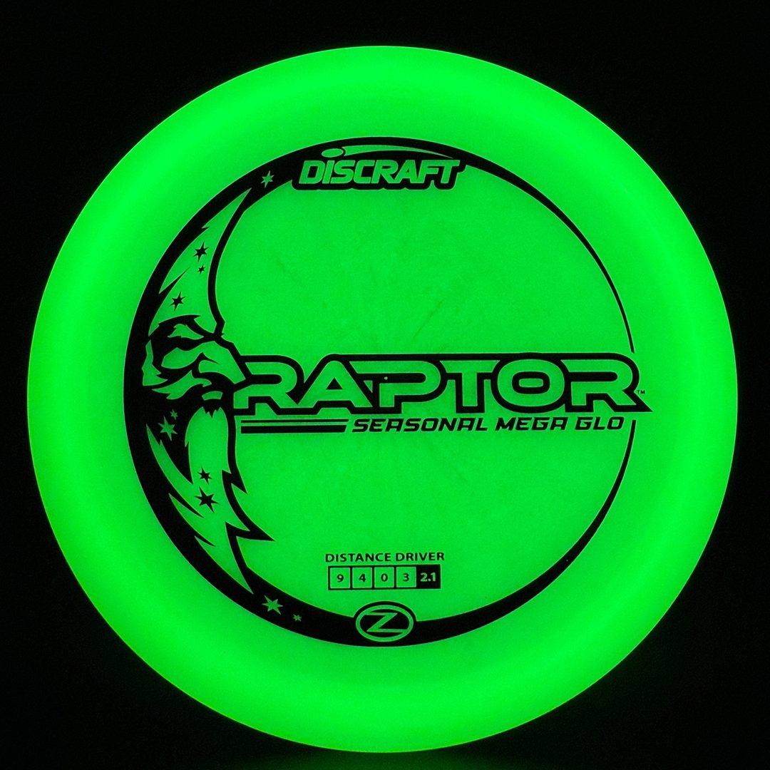 Mega Glo Raptor - Premium Glow Disc Golf Driver