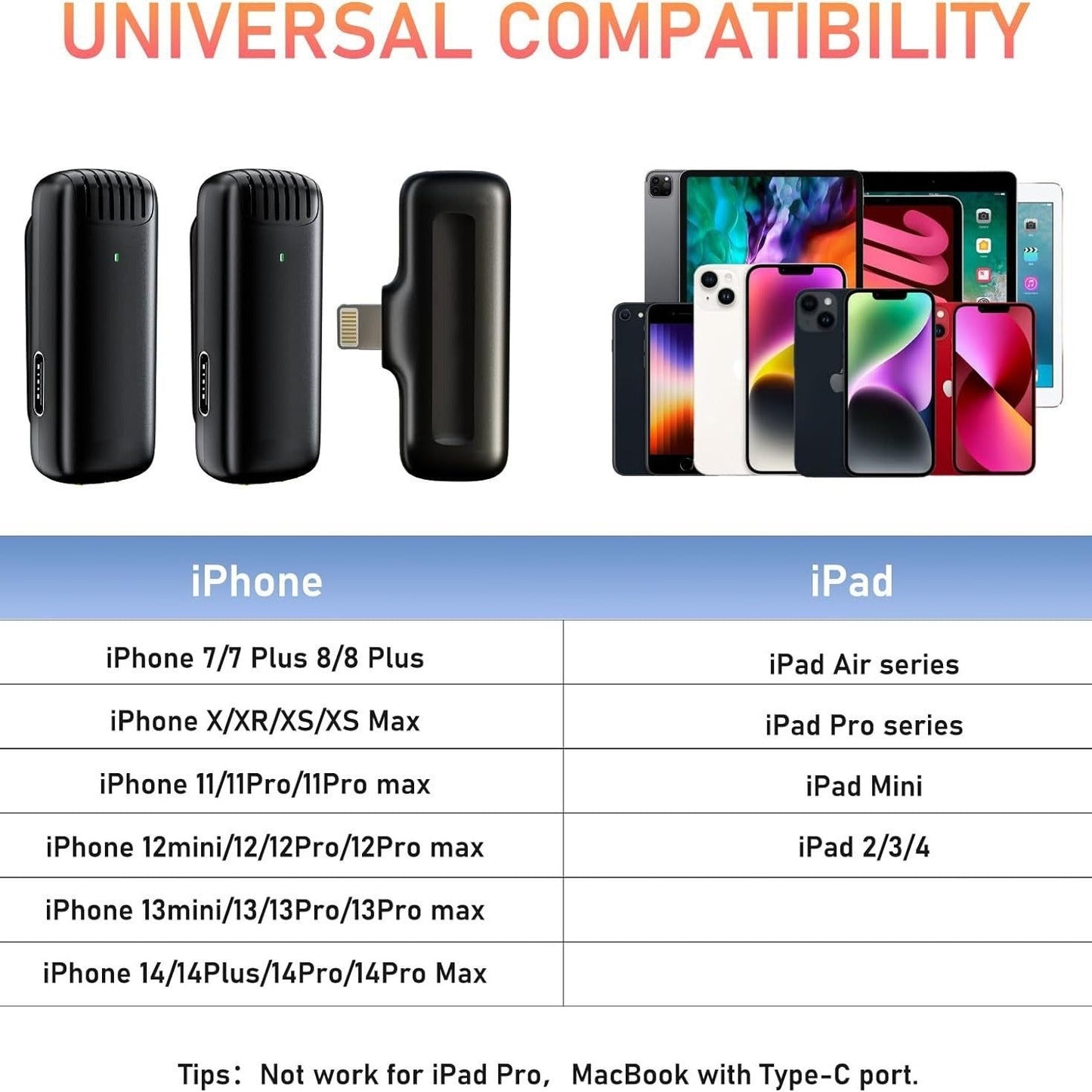 Charging case wireless lavalier microphone 1-to-2 live broadcast 2.4G noise cancelling microphone - Korvel