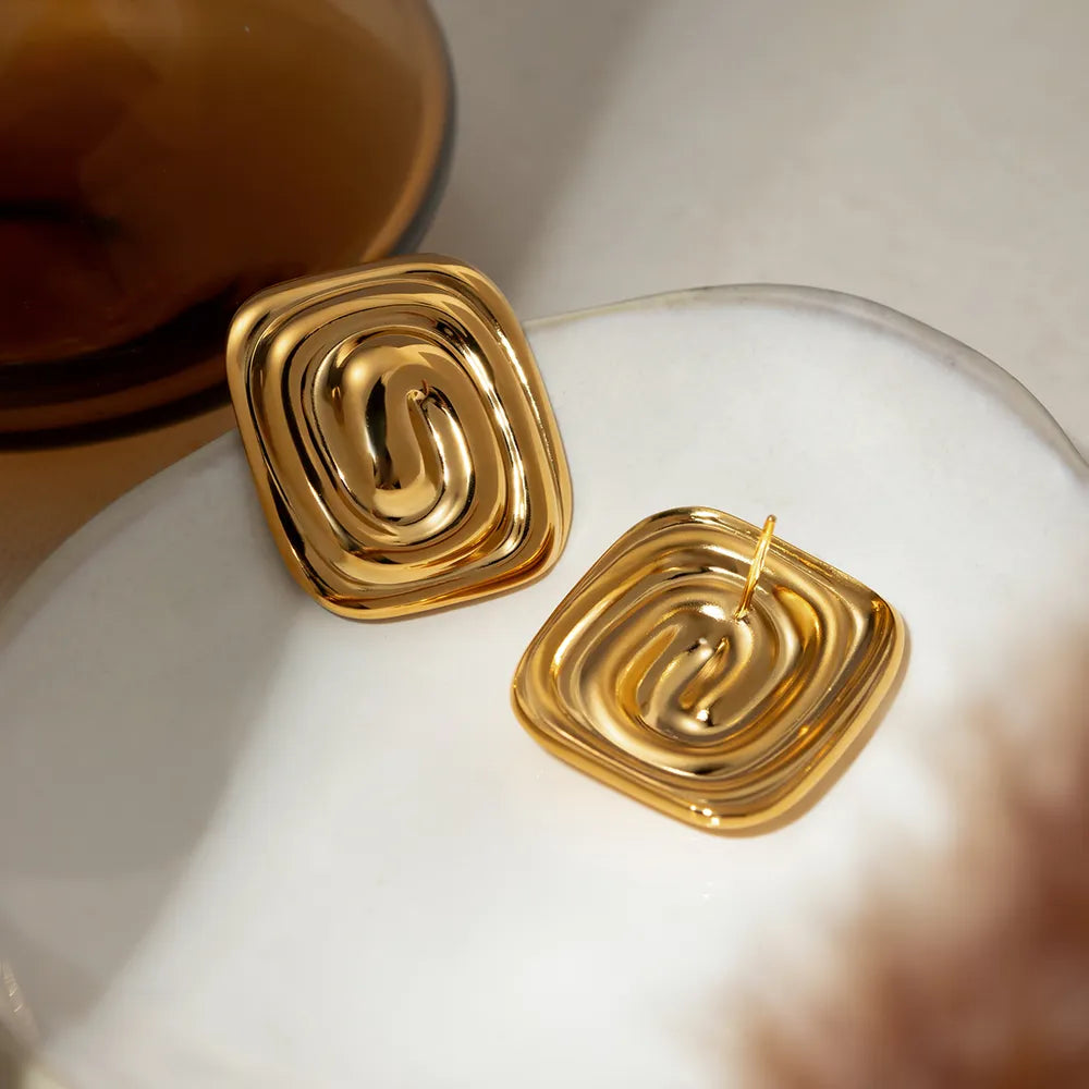 Stainless Steel Stud Earrings - Korvel