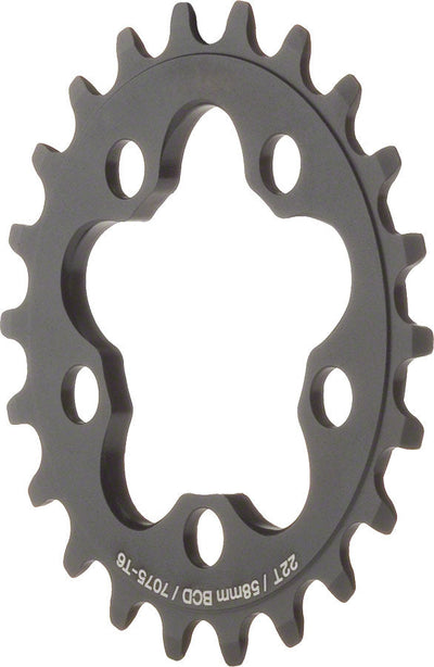 Plateau intérieur MSW 22T - BCD 58 mm, Noir