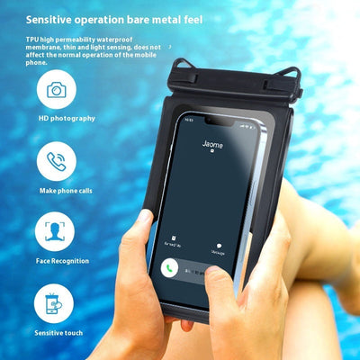 Double Compartment Waterproof Phone Bag for Outdoor Activities
