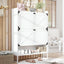 Elegant White Shoe Cabinet with 2 Flip Drawers