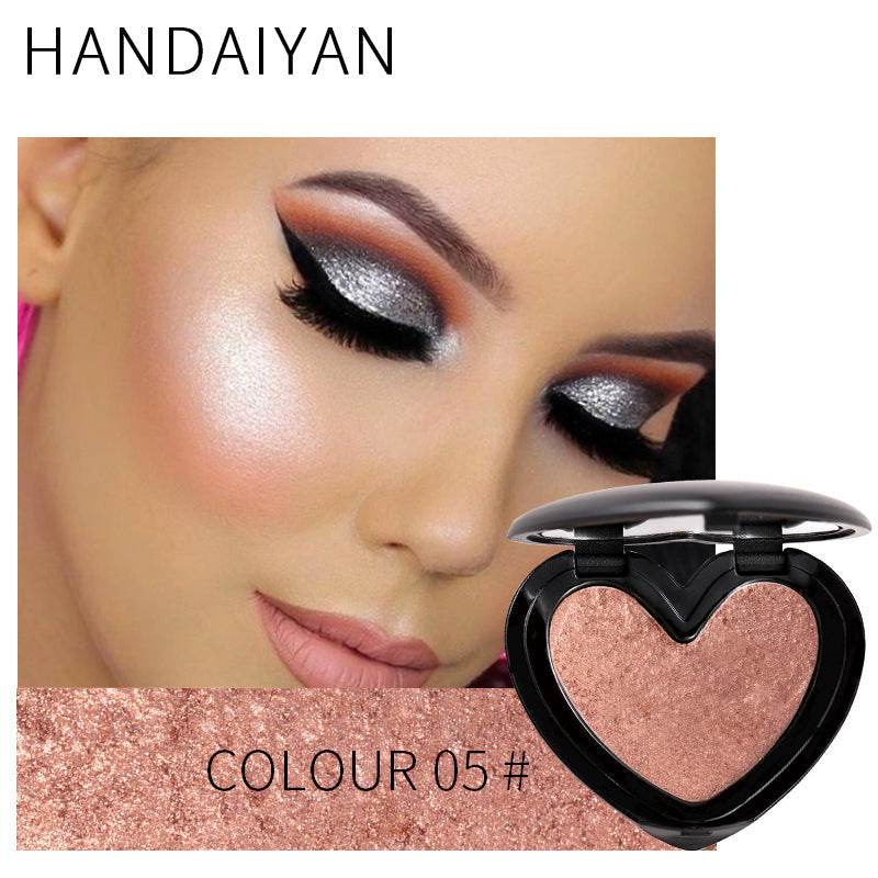 HANDAIYAN Three-Dimensional Repair And Makeup Love Highlighting Powder And Eye Shadow Dual Use - Korvel