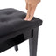 Elegant Piano Bench with Padded Cushion & Storage Compartment