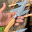 Premium Damascus Steel Kitchen Knife Set – 13" Blade with Olivewood Handle & Leather Sheath - Korvel