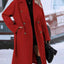 Women's Double-Breasted Pea Coat with Belt