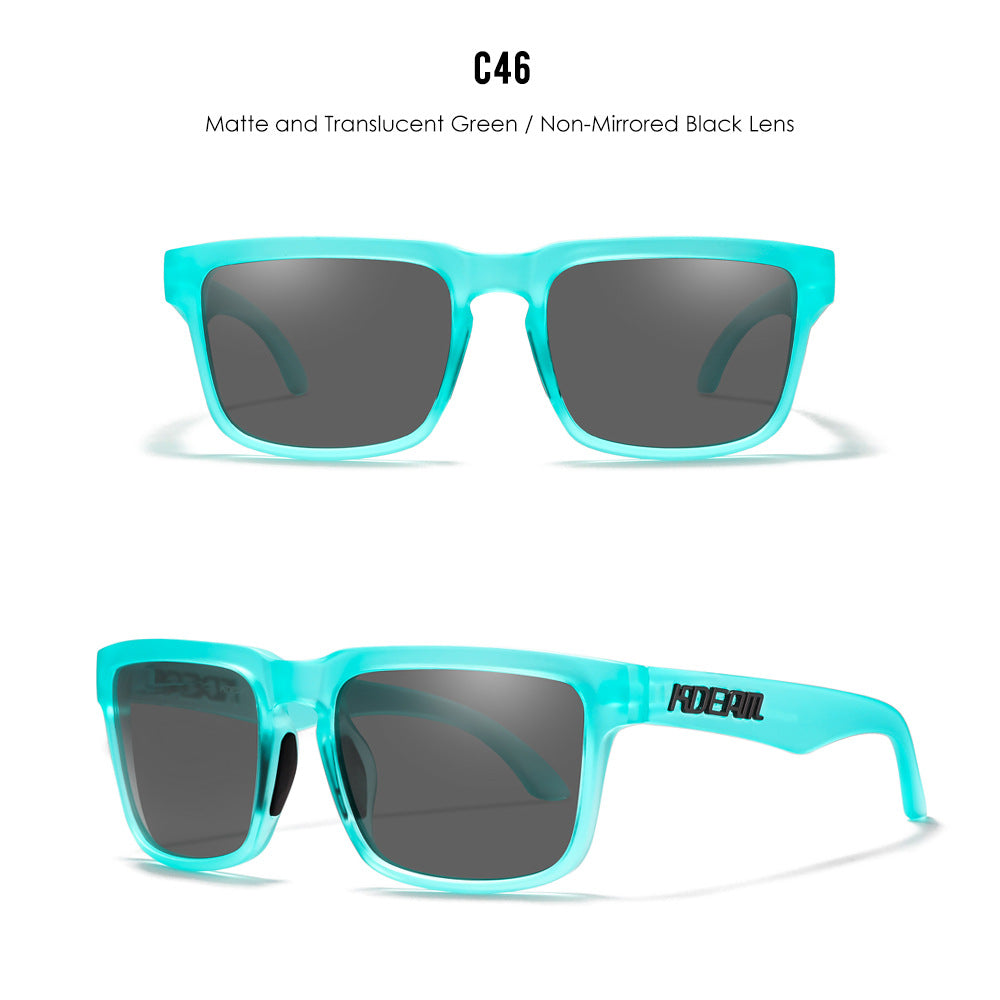 Classic polarized sunglasses for men and women ultra light driving glasses colorful real film sunglasses - Korvel