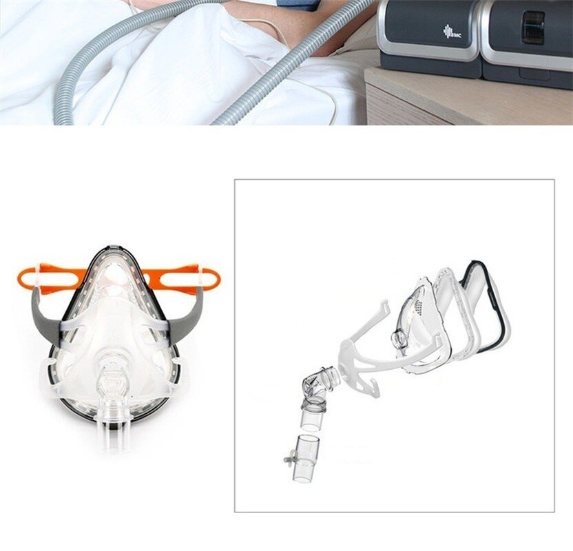 Masque facial complet BMC-FM1A CPAP avec harnais ajustable
