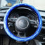 Leather Steering Wheel Covers Crystal Studded Rhinestone Car Steering-Wheel Cover Cases Pink Car Interior Accessories For Girls - Korvel
