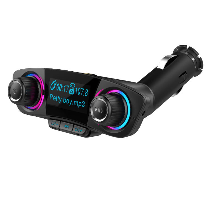 BT06 Car MP3 Bluetooth Player Car Charger Multi-Language Bluetooth Hands-Free FM Transmitter - Korvel