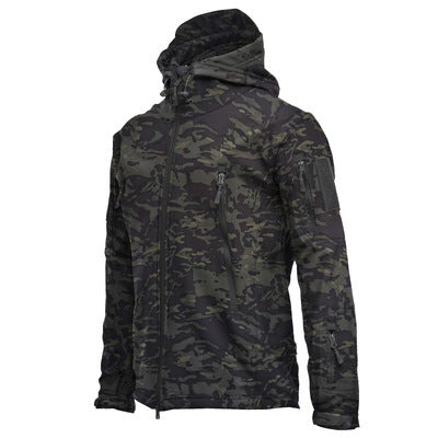 Men's Waterproof Camouflage Soft Shell Jacket