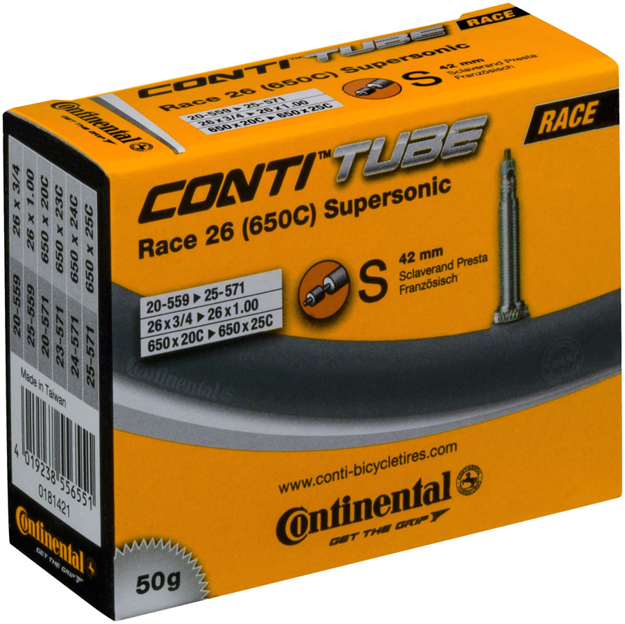 Tube Supersonic Continental - 26 / 650c x 20 - 25mm Valve Presta